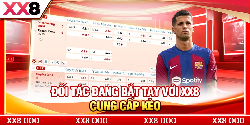Đối tác đang bắt tay với XX8 cung cấp kèo