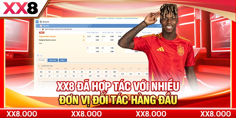 XX8 đã hợp tác với nhiều đơn vị đối tác hàng đầu